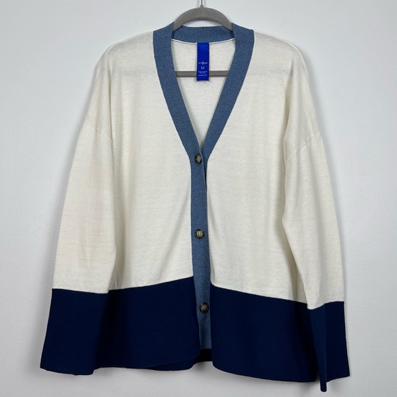 Kit and Ace Sweaters - Kit and Ace boxy colorblock cardigan